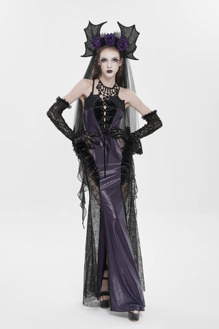 Violet Siren Headband & Veil