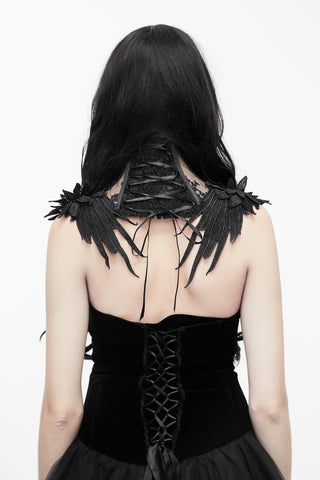 Black Raven Neck Corset