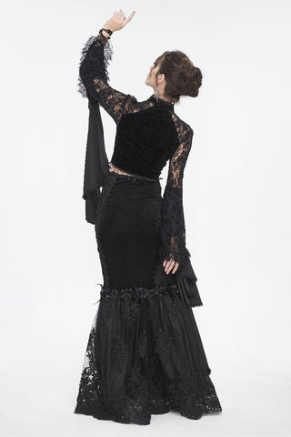 Victorian Fishtail Maxi Skirt