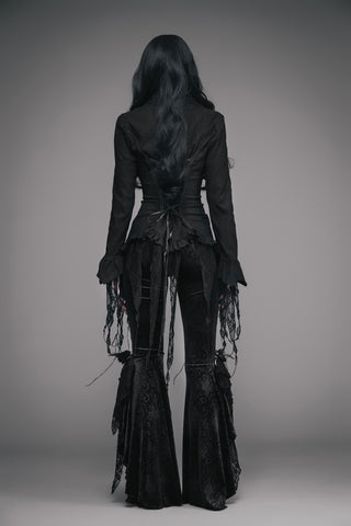 Lady of Hollow – Black Romantic Gothic Blouse