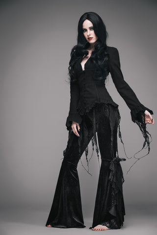 Lady of Hollow – Black Romantic Gothic Blouse