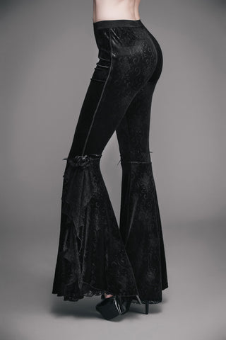 Rose-Corset Flare Pants
