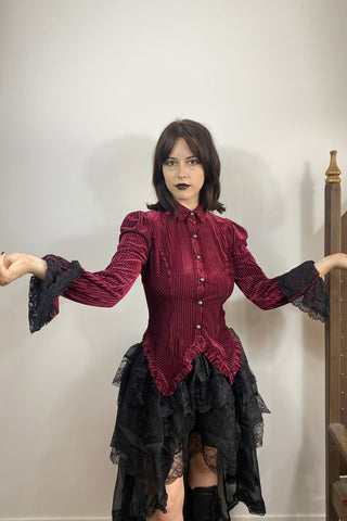 Baroness Valvelace Red Stripe Blouse