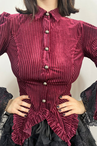 Baroness Valvelace Red Stripe Blouse