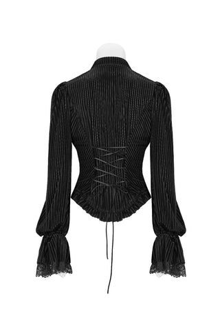 Baroness Valvelace Black Stripe Blouse