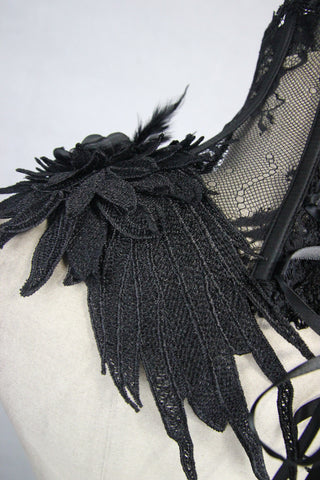 Black Raven Neck Corset