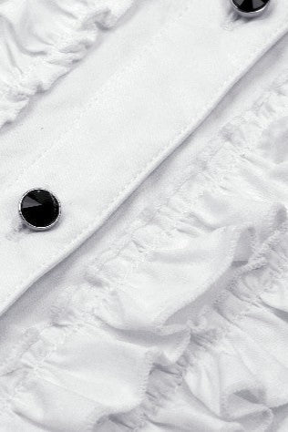 Lady Anabel White Ruffled Blouse