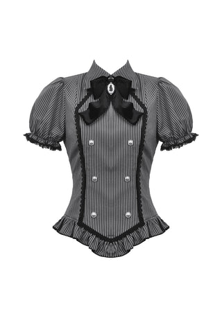 Dark Academy Pinstripe Bodice