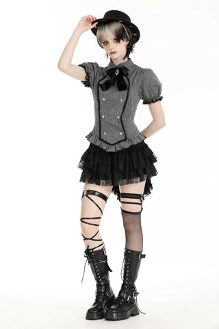 Dark Academy Pinstripe Bodice