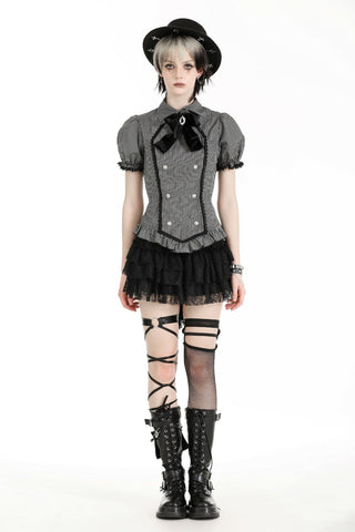 Dark Academy Pinstripe Bodice