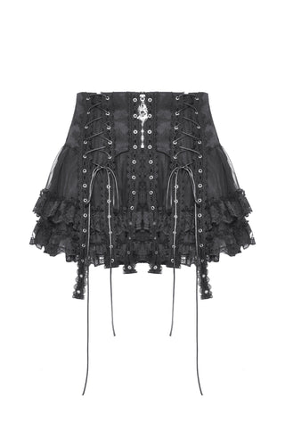 Punk Rock Tulle Mini Skirt