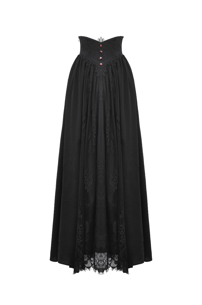 Sanctum Lace High Waist Maxi Skirt