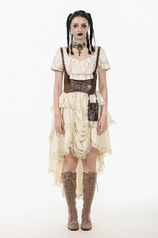 Miss Harlow’s Steampunk Ruffled Skirt