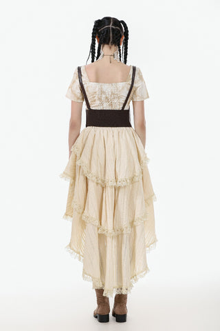 Miss Harlow’s Steampunk Ruffled Skirt