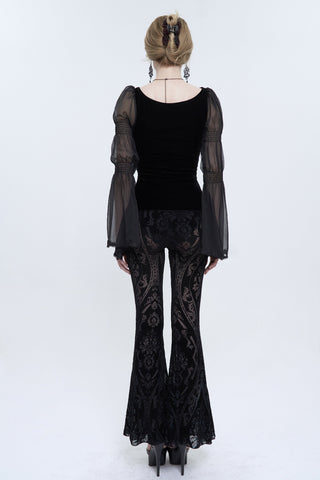 Victorian Night Bell Bottom Leggings