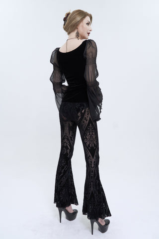 Victorian Night Bell Bottom Leggings