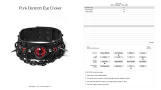 Demon Gate Eye Choker