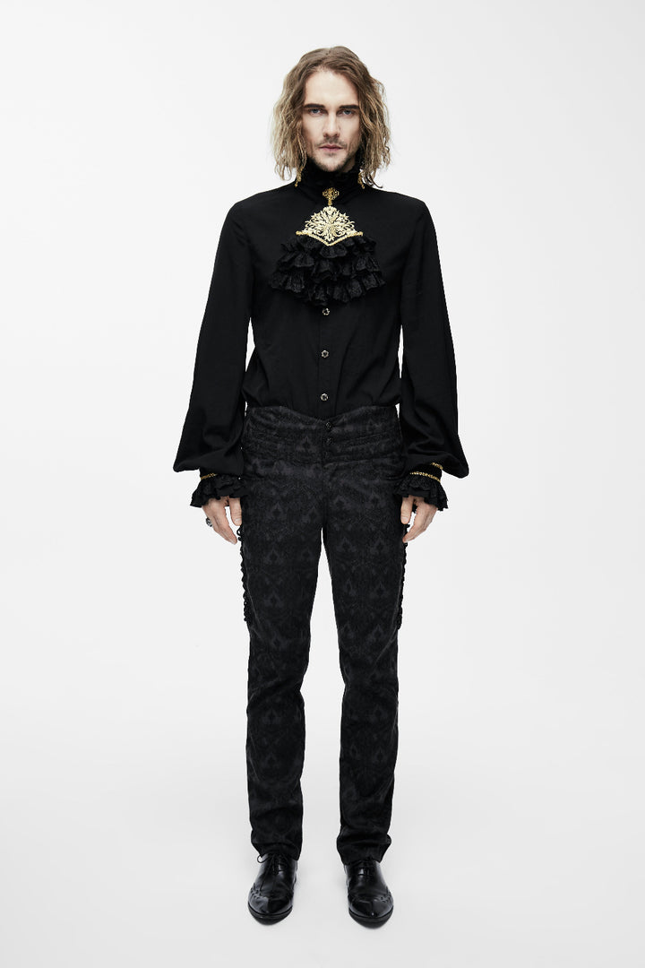 Eternal Eclipse – Victorian-Inspired Groom’s Shirt