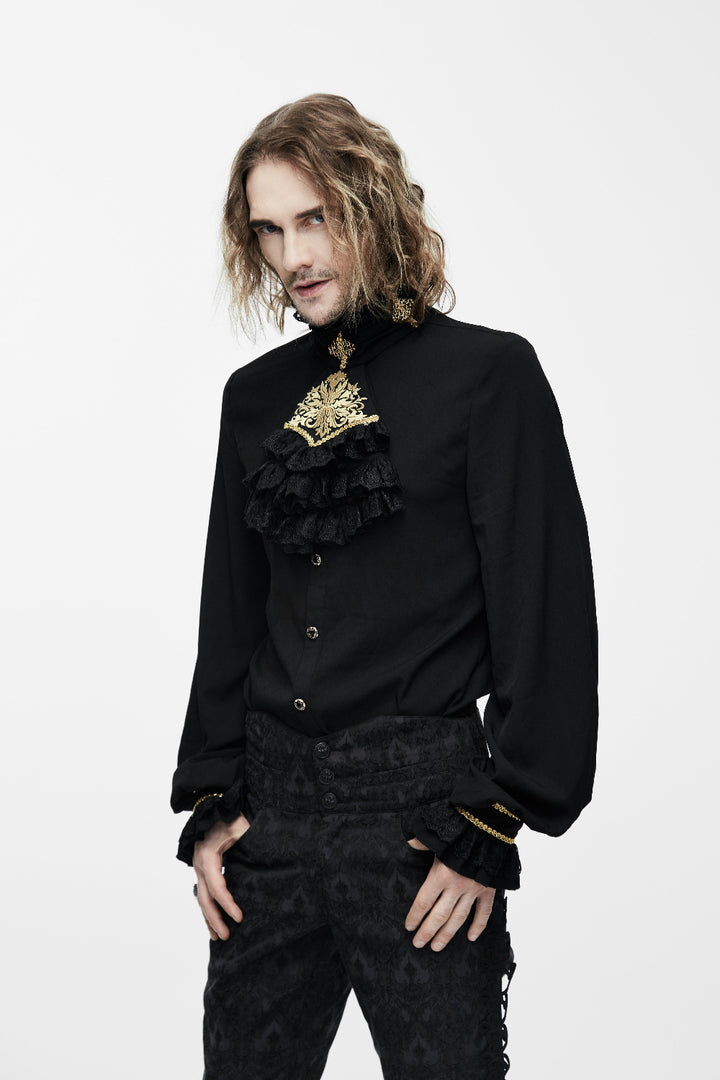Eternal Eclipse – Victorian-Inspired Groom’s Shirt