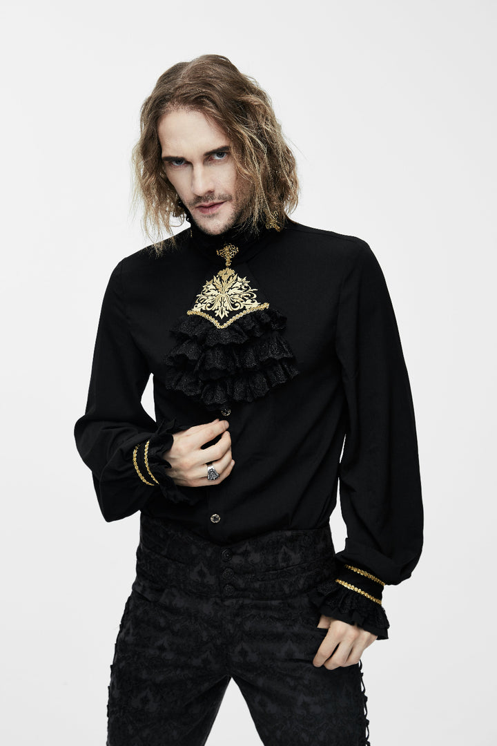 Eternal Eclipse – Victorian-Inspired Groom’s Shirt
