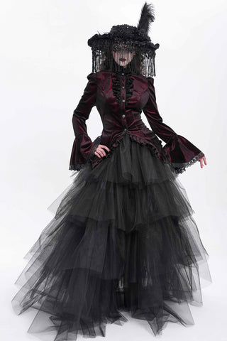 Long Pointed Swallowtail Victorian Blouse