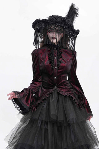 Long Pointed Swallowtail Victorian Blouse