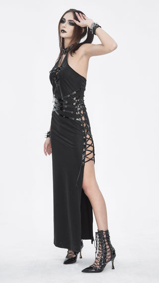 Industrial Gothic Halter Gown