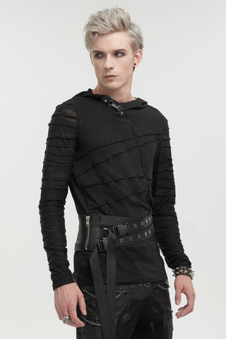 Phantom – Hooded Mesh Sleeve Shirt