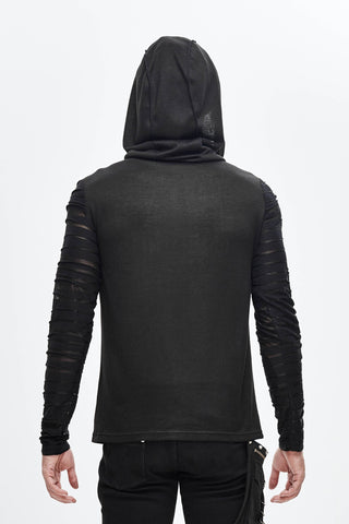 Phantom – Hooded Mesh Sleeve Shirt
