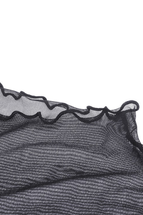 Shadow Net – Sheer Mesh Crop Top