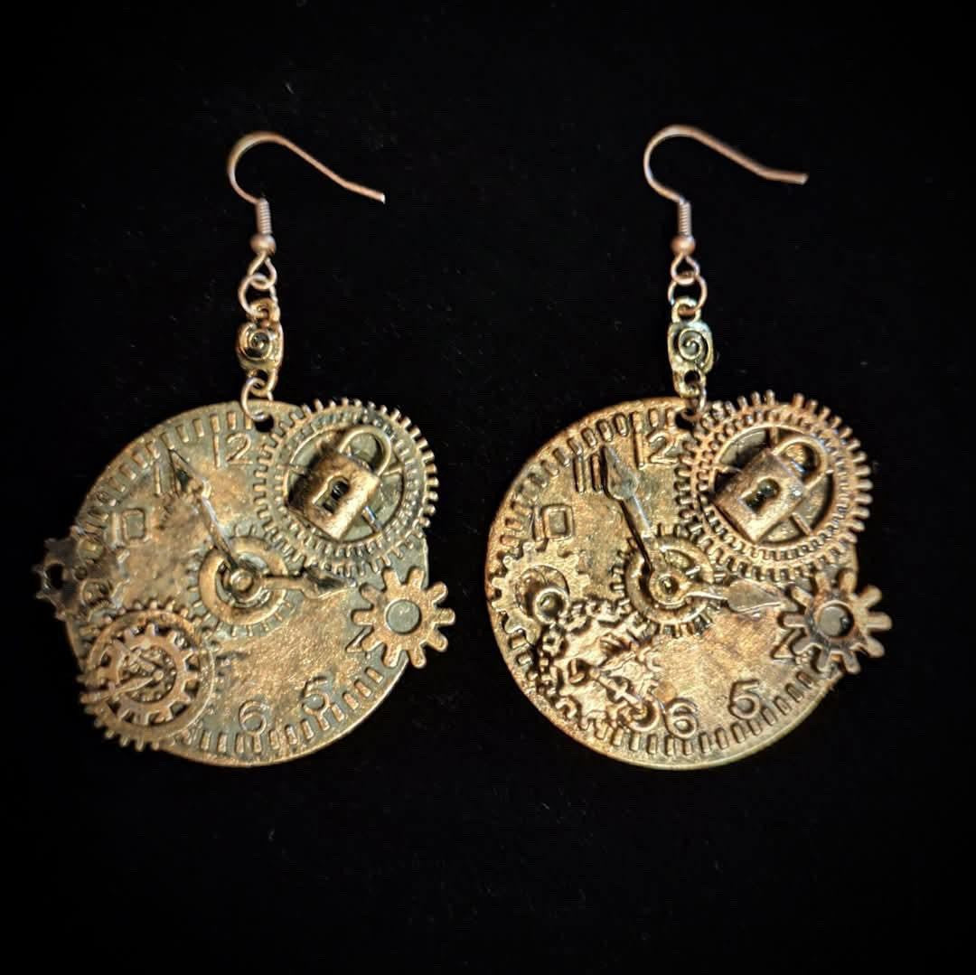 the enchanted timekeeper earrings