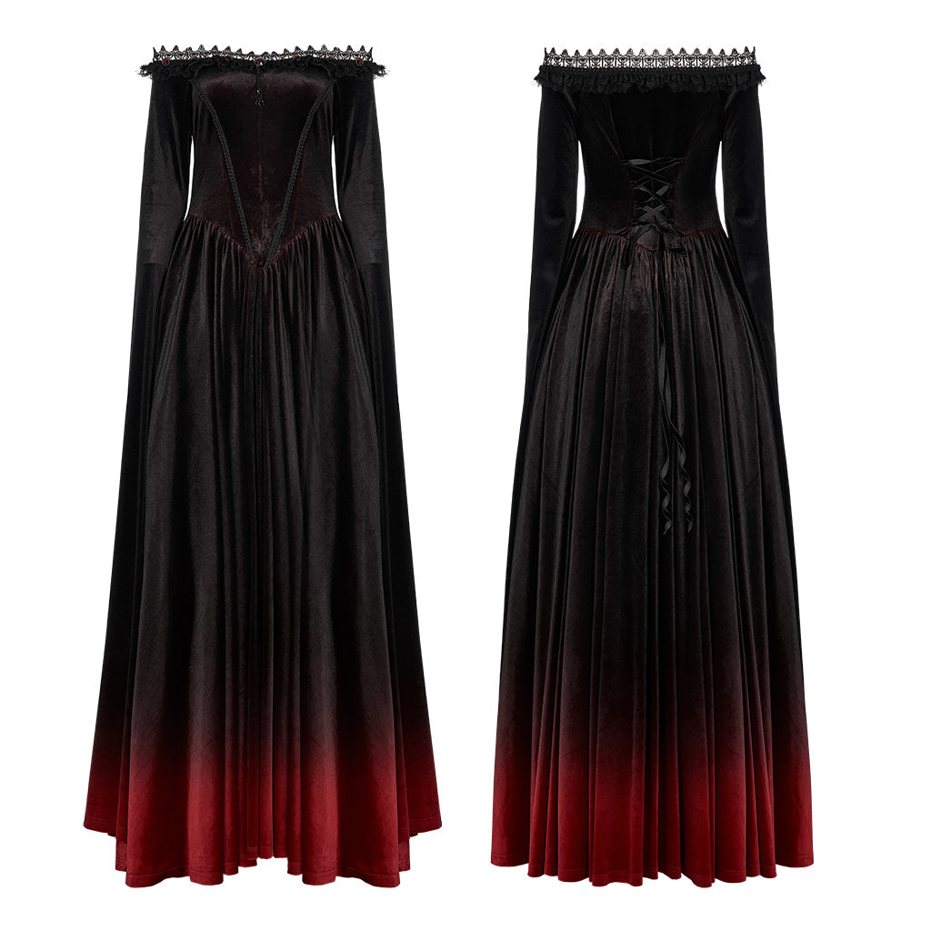 Victorian Gothic Vampire Masquerade Ball Black and Red Ball Gawn OtherWorld Fashion Victorian Gothic Vampire Masquerade Ball Black and Red Ball Gawn OtherWorld Fashion