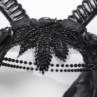 Gothic Demon Horn Headpiece