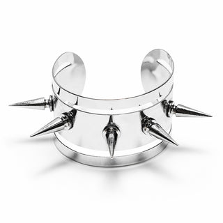 Silver Punk Spike Arm Cuff