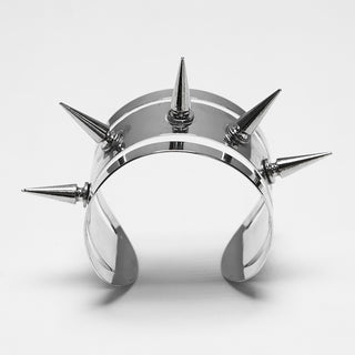 Silver Punk Spike Arm Cuff