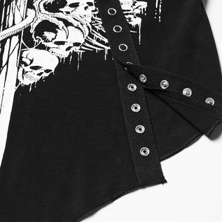 Deathwing Skull Mesh Sleeve T-Shirt