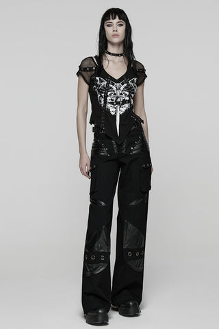Deathwing Skull Mesh Sleeve T-Shirt