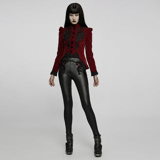 Bloodrose Marquise - Red Velvet Short Jacket