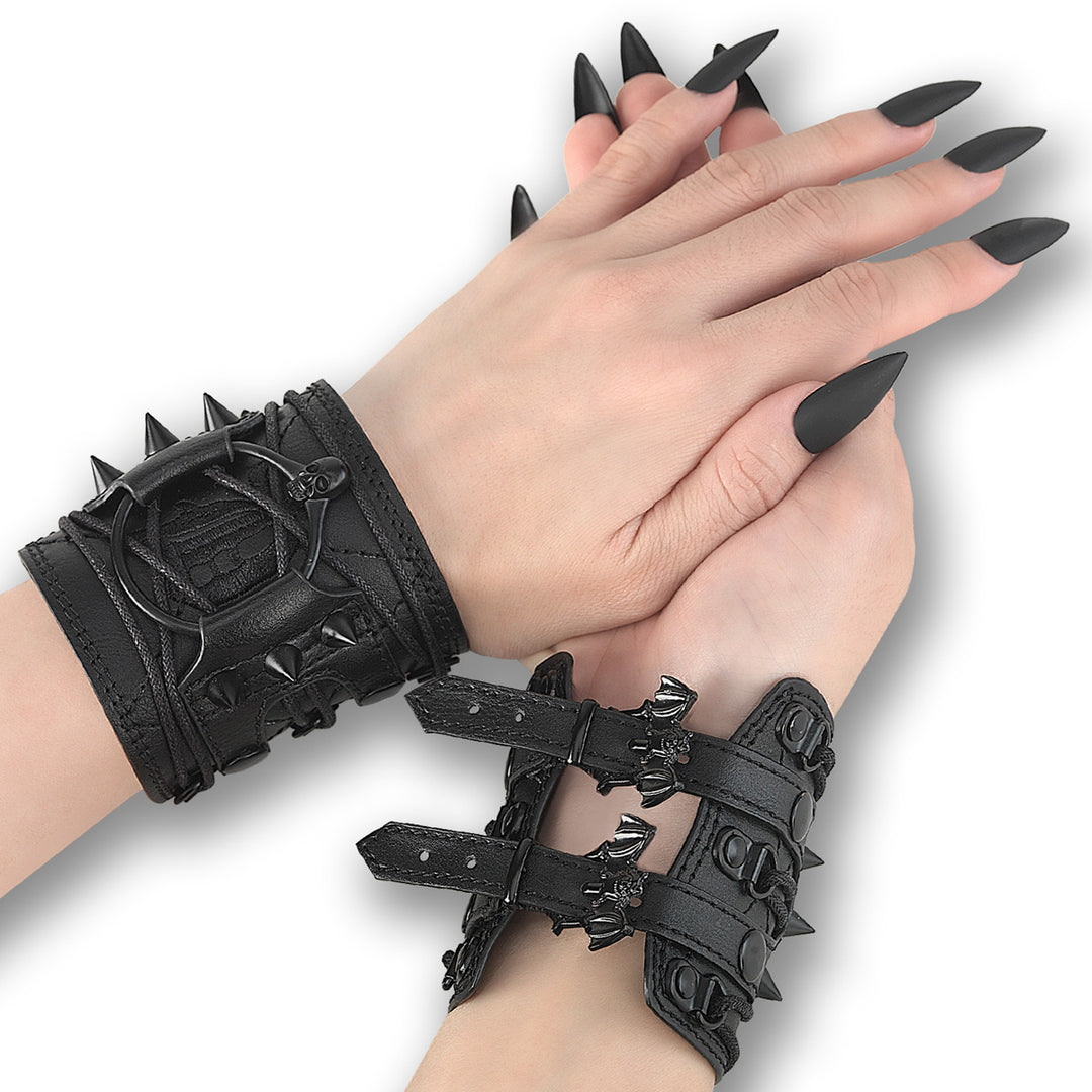 bat buckle wrist cuffs