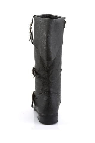 Black pirate boot rear view
