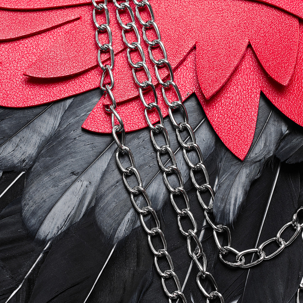 chain details on fallen angel wings