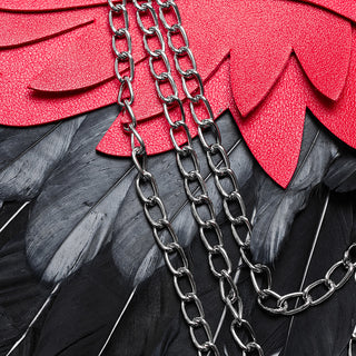chain details on fallen angel wings
