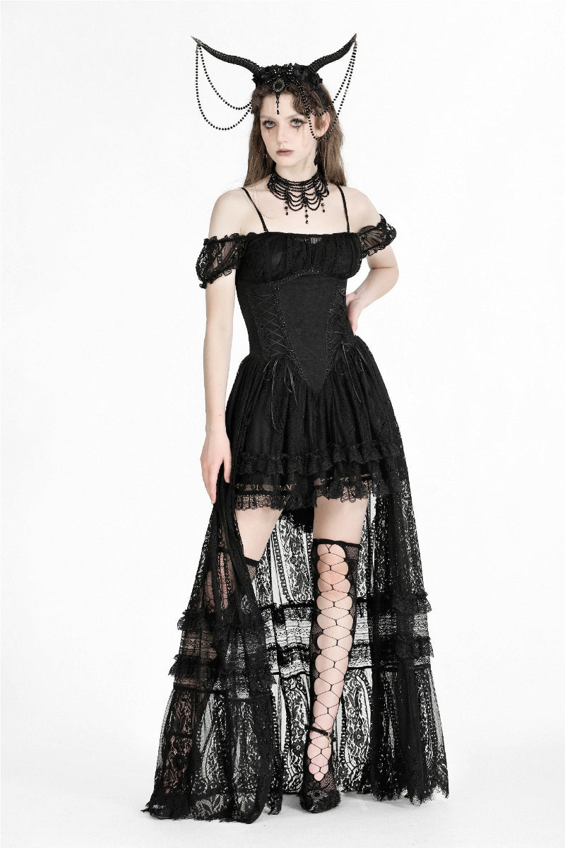 dark in love dw950 gothic low high ball gown