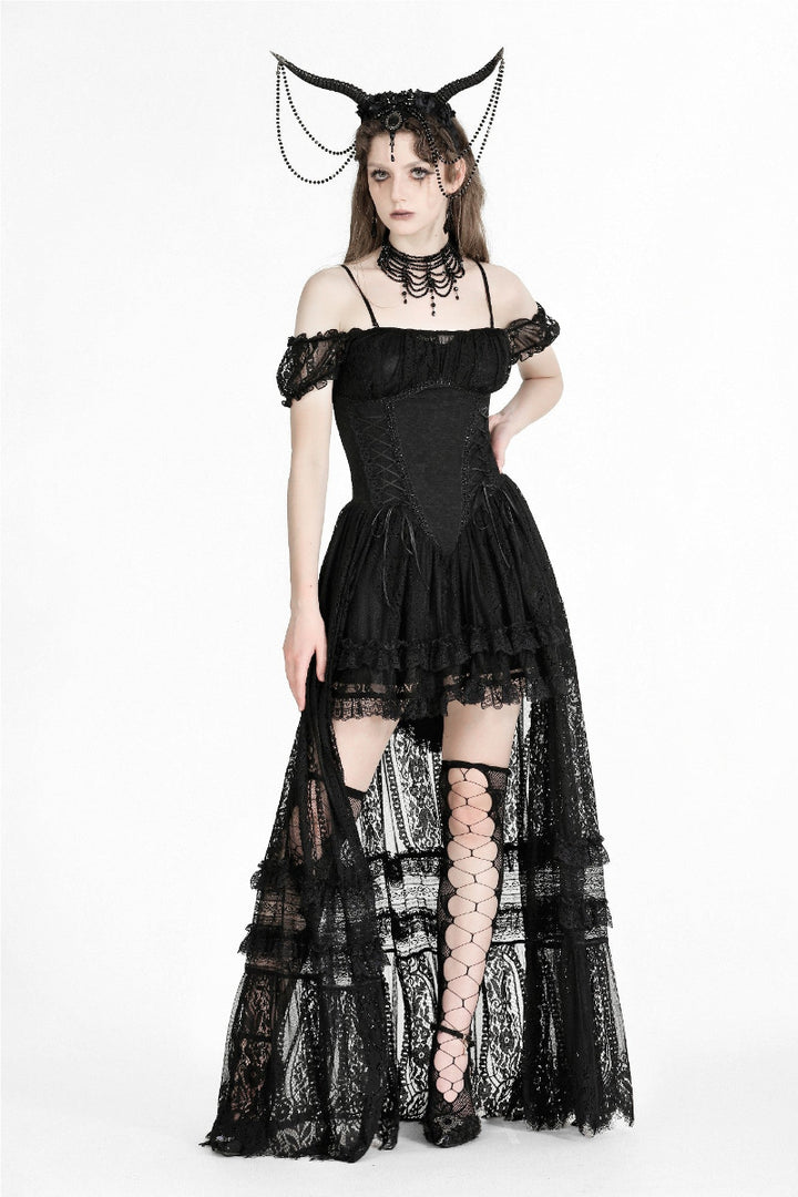 dark in love dw950 gothic low high ball gown