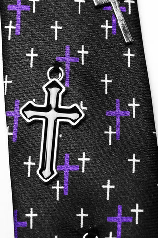 Dark Omen Cross Tie - Unisex