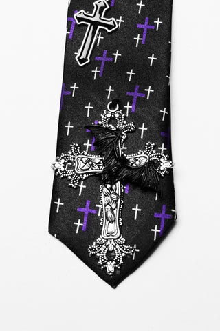Dark Omen Cross Tie - Unisex