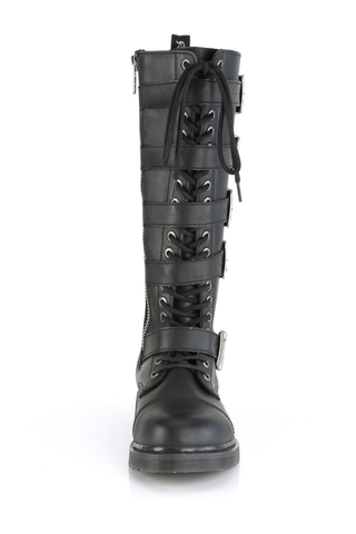 Industrial Buckle Knee Combat Boots - Unisex