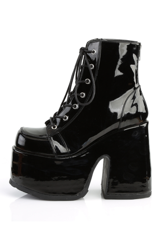 Obsidian Cut-Out Platform Boots