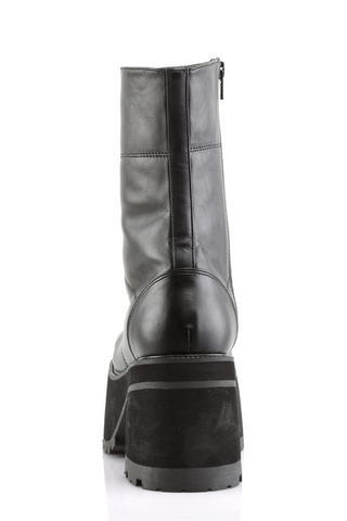 back view of demonia ranger-301 chunky heel platform combat boots