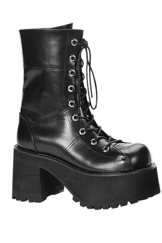 Demonia Ranger-301 platform chunky heel combat boots